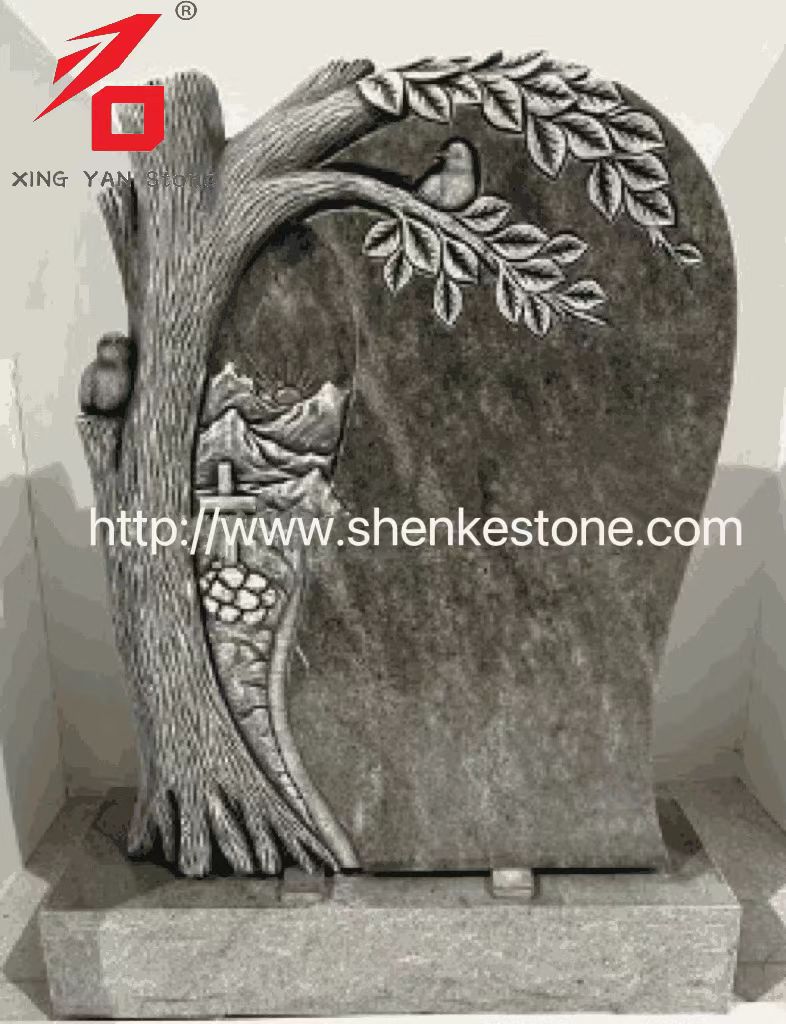 చైనా జింగ్యాన్ - ట్రీ షాడో కార్వింగ్ ఆర్ట్ టోంబ్‌స్టోన్